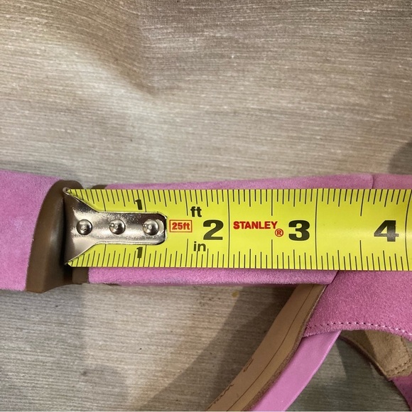 SAM EDELMAN Sz 8.5 Pink Leather Upper Strappy Buckle Closure Heeled Sandals NWOT - Picture 13 of 16